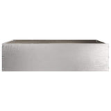 Lawn Edging 6 pcs Silver 50 x 50 x 13 cm Stainless Steel 874725