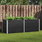 Garden Raised Bed 250x100x91 cm WPC Grey 49060