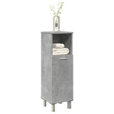 Bathroom Cabinet Concrete Grey 30x30x95 cm Engineered Wood 856136