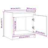 ZNTS Bedside Cabinets 2 pcs White 40x30.5x40 cm Solid Pinewood 808116