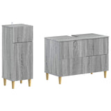2 Piece Bathroom Cabinet Set ARNHEM Grey Sonoma Engineered Wood 3417690