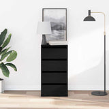 Drawer Cabinet Black 40 x 41 x 76 cm Engineered Wood 868912