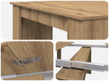 Dinning Table Artisan Oak 180 x 85 x 75 cm Engineered Wood 3424945