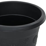 Plant Pots 6 pcs Black 34 x 28 cm Plastic 3403278