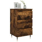 ZNTS Bedside Cabinet Smoked Oak 40x35x69 cm Engineered Wood 826918