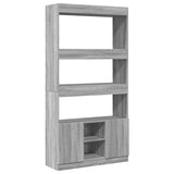 Highboard Grey Sonoma 92x33x180 cm Engineered Wood 3309623