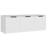TV Cabinet White 102x35x36.5 cm Engineered Wood 811358