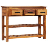 Sideboard with 3 Drawers 110x30x80 cm Solid Acacia Wood 338032