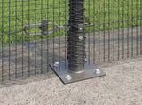 Welded Wire Fence with Concrete Base 10 x 1.6 m 3352534