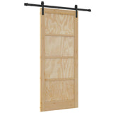 Sliding Door Natural 86 x 198.5 cm Solid Pine Wood 3445438