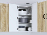 Wall Corner Cabinet PORTO Sonoma Oak 57 x 57 x 80 cm 885427