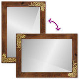 Bathroom Mirror with Mirror Honey Brown 70 x 50 x 2.5 cm 4018767