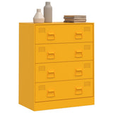 Sideboard Mustard Yellow 67x39x83 cm Steel 841682