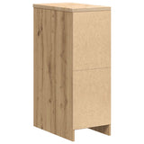 ZNTS Garage Storage Cabinet Artisan Oak 30x51x85 cm Solid Wood Pine 860534