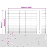 Wild Fence with Posts 50 x 1.2 m 3337155