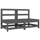 Garden Lounge Set Grey Pine wood Large Modular 3186468