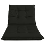 Sunlounger Cushion GEMERT 100% Polyester Black 190 x 80 x 9 cm 947434
