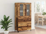 Highboard Old Wood 69.5 x 34 x 180 cm Engineered Wood 3415776