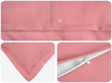 Cushion with Pillow HOUTEN 6 pcs Pink Faux Linen 934607