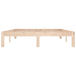 Bed Frame without Mattress Solid Wood Pine 140x190cm 810345