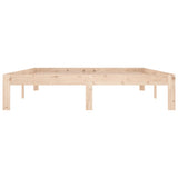 Bed Frame without Mattress Solid Wood Pine 140x190cm 810345