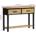 Console Table 110x30x75 cm Solid Rough Wood Mango 351618