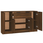 Sideboards 3 pcs Brown Oak Engineered Wood 3115835