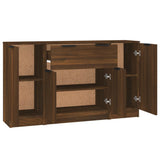 Sideboards 3 pcs Brown Oak Engineered Wood 3115835