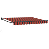 Retractable Awning Orange, Black and Yellow 3 x 2 m 3419041