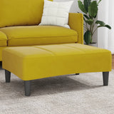 Footstool Yellow 77x55x31 cm Velvet 4007379