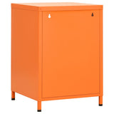 Nightstands 2 pcs Orange 35x35x51 cm Steel 3095217
