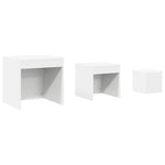 Nesting Tables 3 pcs White Engineered Wood 808594