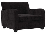 Armchair Black Chenille 42043445