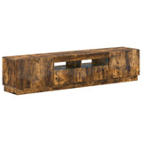 5 Piece LED TV Cabinet Smoked Oak Engineered Wood 3416846