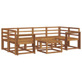 Outdoor Sofa Set 7 pcs Natural Solid Acacia Wood 3366082