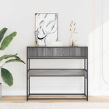 Console Table Grey Sonoma 90x35x80 cm Engineered Wood 849172
