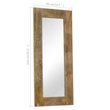 ZNTS Mirror Solid Mango Wood 50x110 cm 246303