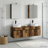 Bathroom Cabinet Set 5 pcs Old Wood Engineered Wood 3406597