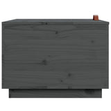 Storage Boxes with Lids 3 pcs Grey Solid Wood Pine 818247