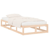 Bed Frame without Mattress 100x200 cm Solid Wood 820786