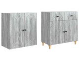 Cabinet Set 2 pcs 66 x 34.5 x 90 cm Engineered Wood 3416490