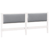 Headboard Other White 200 cm Solid pine wood 878938