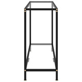 Console Table Transparent 120x35x75 cm Tempered Glass 322839