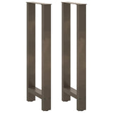 Bar Table Legs Natural Steel 2 pcs 50x cm Steel 4013343