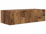 TV Wall Cabinet Set Wall-mounted 4 pcs Old Wood Engineered Wood 3408941