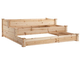 470L Raised Garden Bed, 3-Tier Planter Kit, Elevated Wooden Planters for Garden, Yard & Patio, x T3398P314695