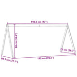 Kids' Bed Roof White 199x80.5x88 cm Solid Wood Pine 846956