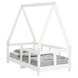 Kids Bed Frame White 70x140 cm Solid Wood Pine 834457