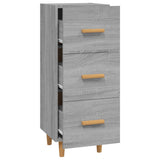 Sideboard Grey Sonoma 34.5x34x90 cm Engineered Wood 817409