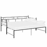 Sofa Bed Frame Black Powder-Coated Metal Pull-Out Sofa Bed Frame 324770